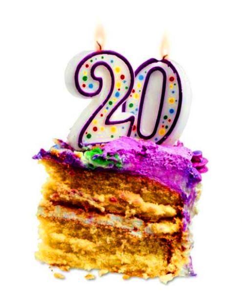 Красивые открытки ко дню рождения 20 лет анимациями. Скачать открытки на день...