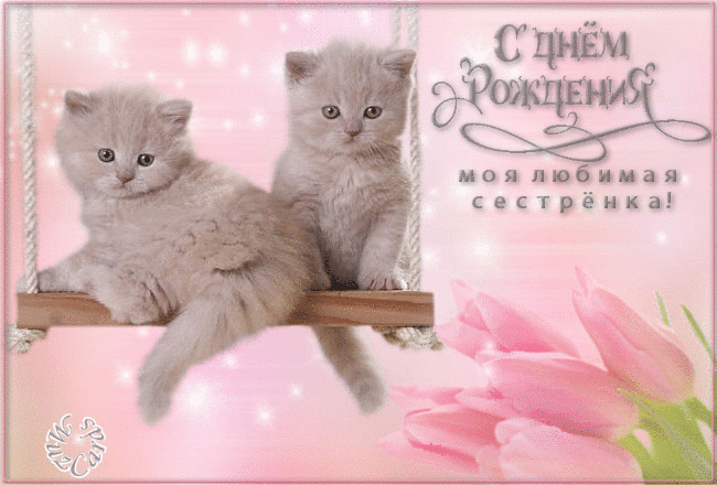 Лучшие поздравительные открытки на день рождения сестре скачать бесплатно.