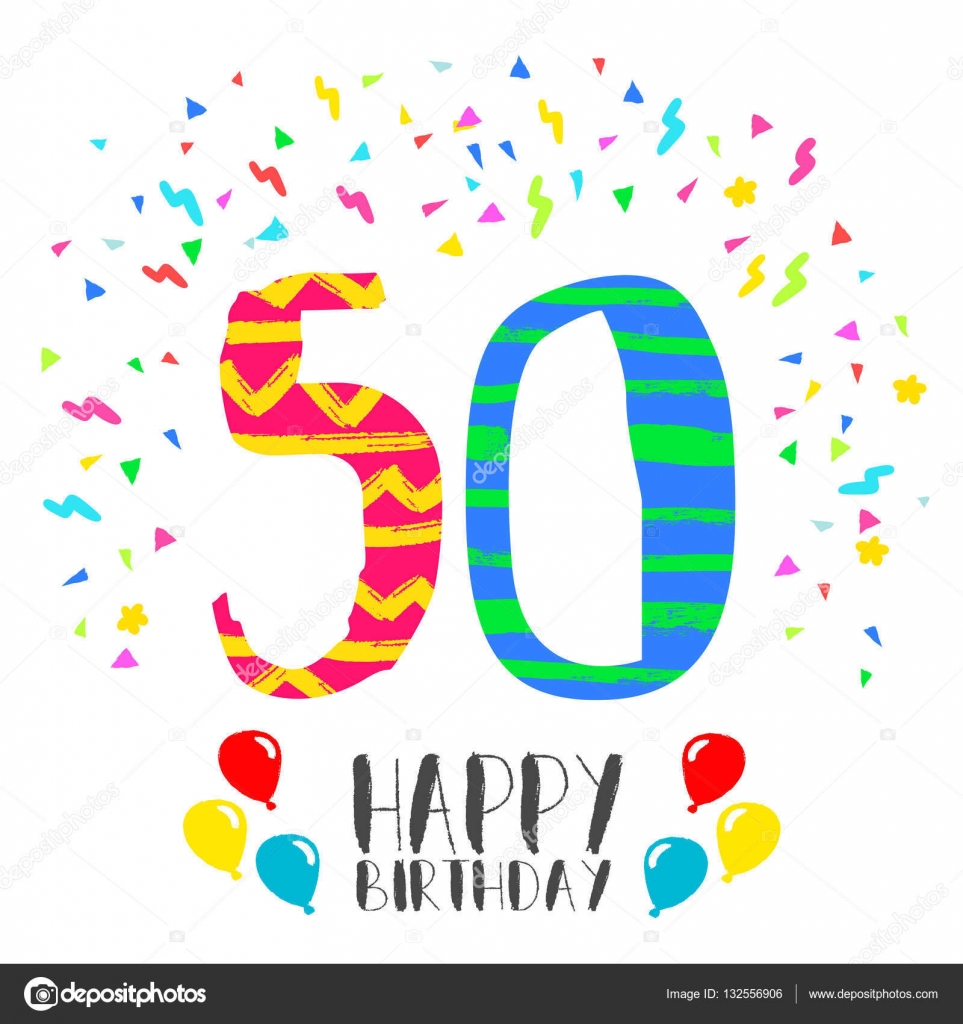 Картинки на юбилей 50 лет анимационные. Открытки на тему юбилей скачать беспл...