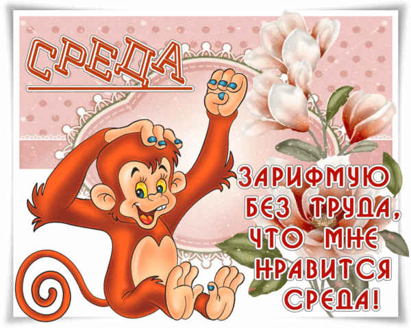 Открытки с пожеланиями отличной среды. Красивые открытки на среду.