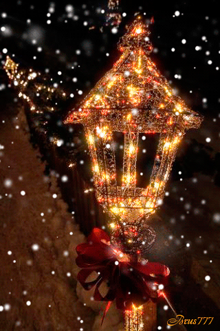 Анимационные открытки с зимним пейзажем. Открытки времена года. Новогодние от...