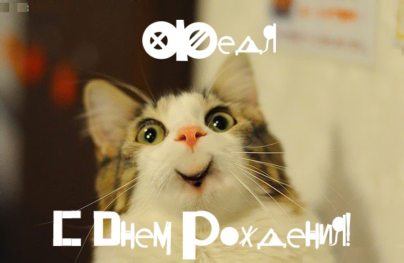 С днём рождения Фёдор открытки. Открытки с именем Федя. Поздравительные откры...