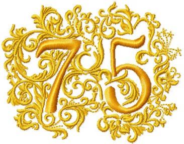 Мерцающие картинки с цветами на юбилей 75 лет. Открытки с надписью поздравляю...