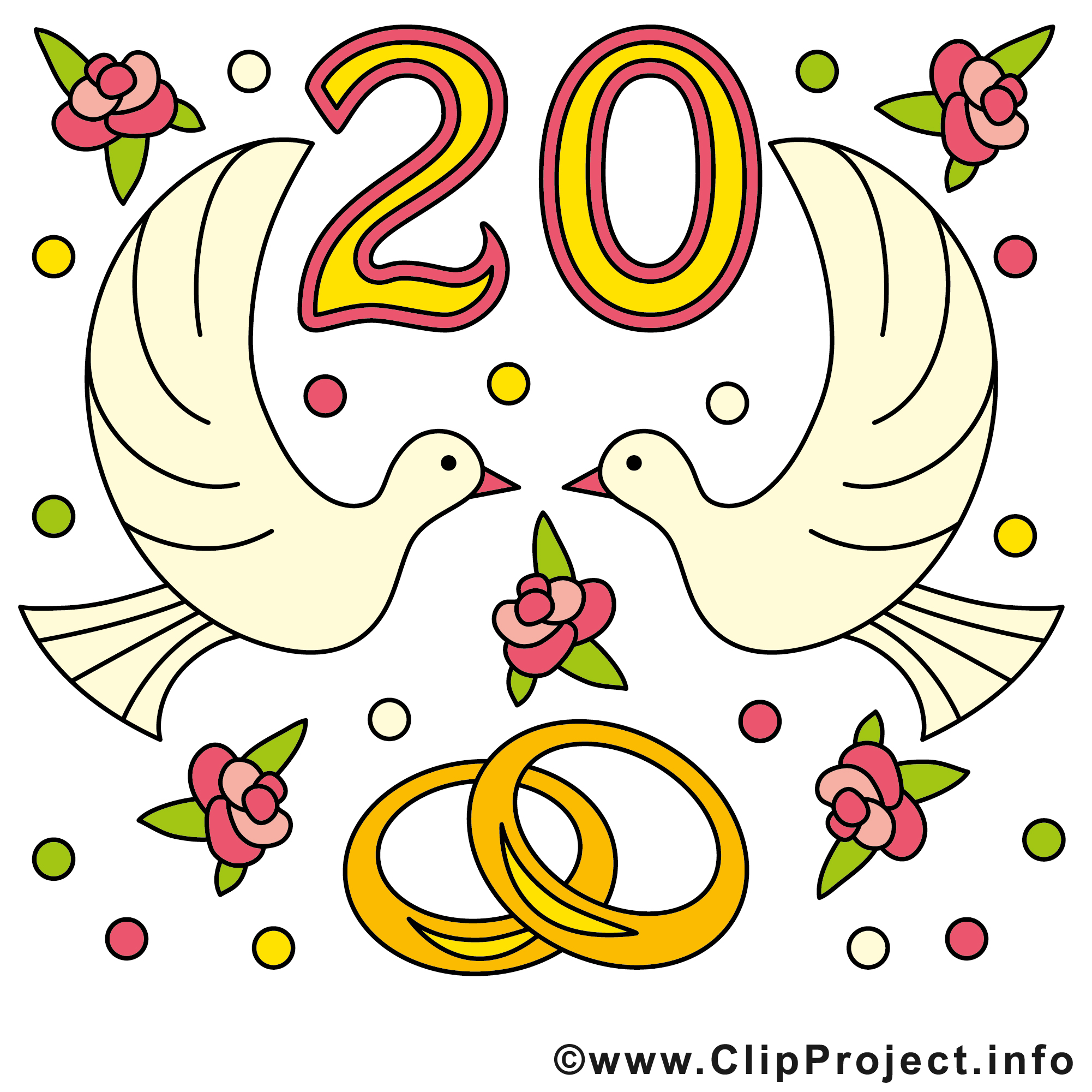 Открытки на Фарфоровую свадьбу 20 лет с пожеланиями в стихах.