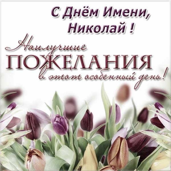Поздравительные открытки с именем Николай. Открытки с днём рождения Коля.
