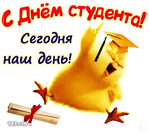 Анимационные открытки с днем студента с наилучшими пожеланиями скачать беспла...