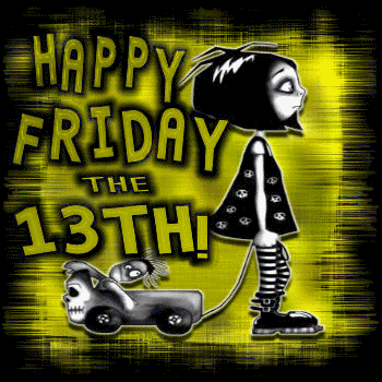 Разнообразные открытки на пятницу 13. Открытки с пятницей 13 скачать бесплатно.
