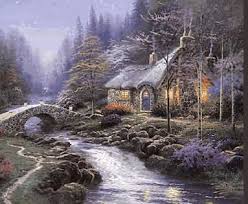 Анимационные открытки с зимним пейзажем. Открытки времена года. Новогодние от...