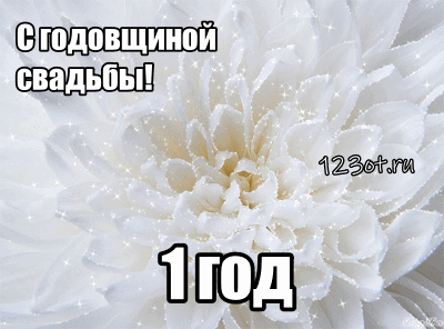 Открытки на Ситцевую свадьбу 1 год скачать бесплатно. Мерцающие открытки на с...