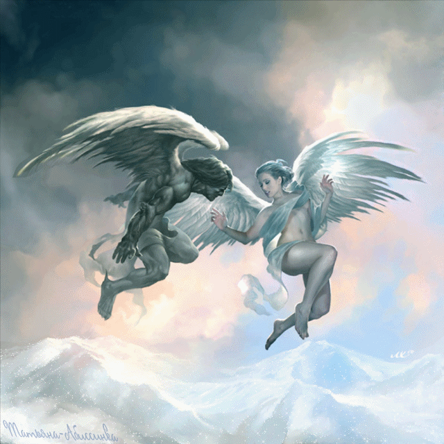 Разнообразные открытки с ангелами. Картинки с ангелами скачать бесплатно.