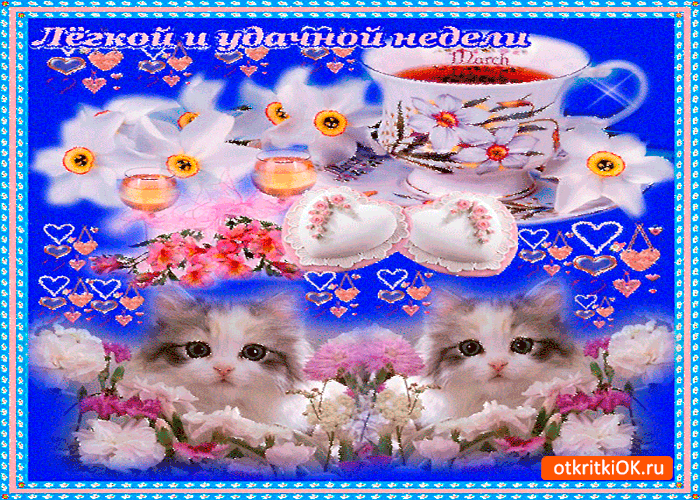 Забавные открытки с пожеланиями удачной недели. Открытки удачной недели скача...