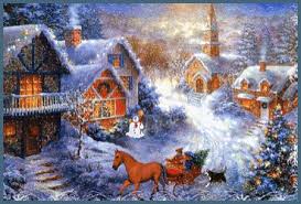 Анимационные открытки с зимним пейзажем. Открытки времена года. Новогодние от...