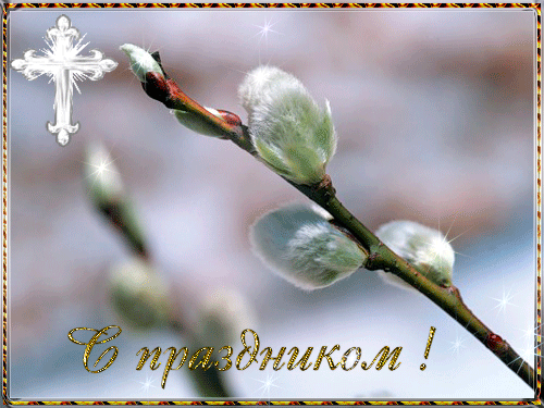 Поздравительные открытки с Вербным Воскресеньем скачать бесплатно.