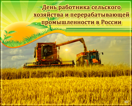 Открытки на день работников сельского хозяйства и перерабатывающей промышленн...