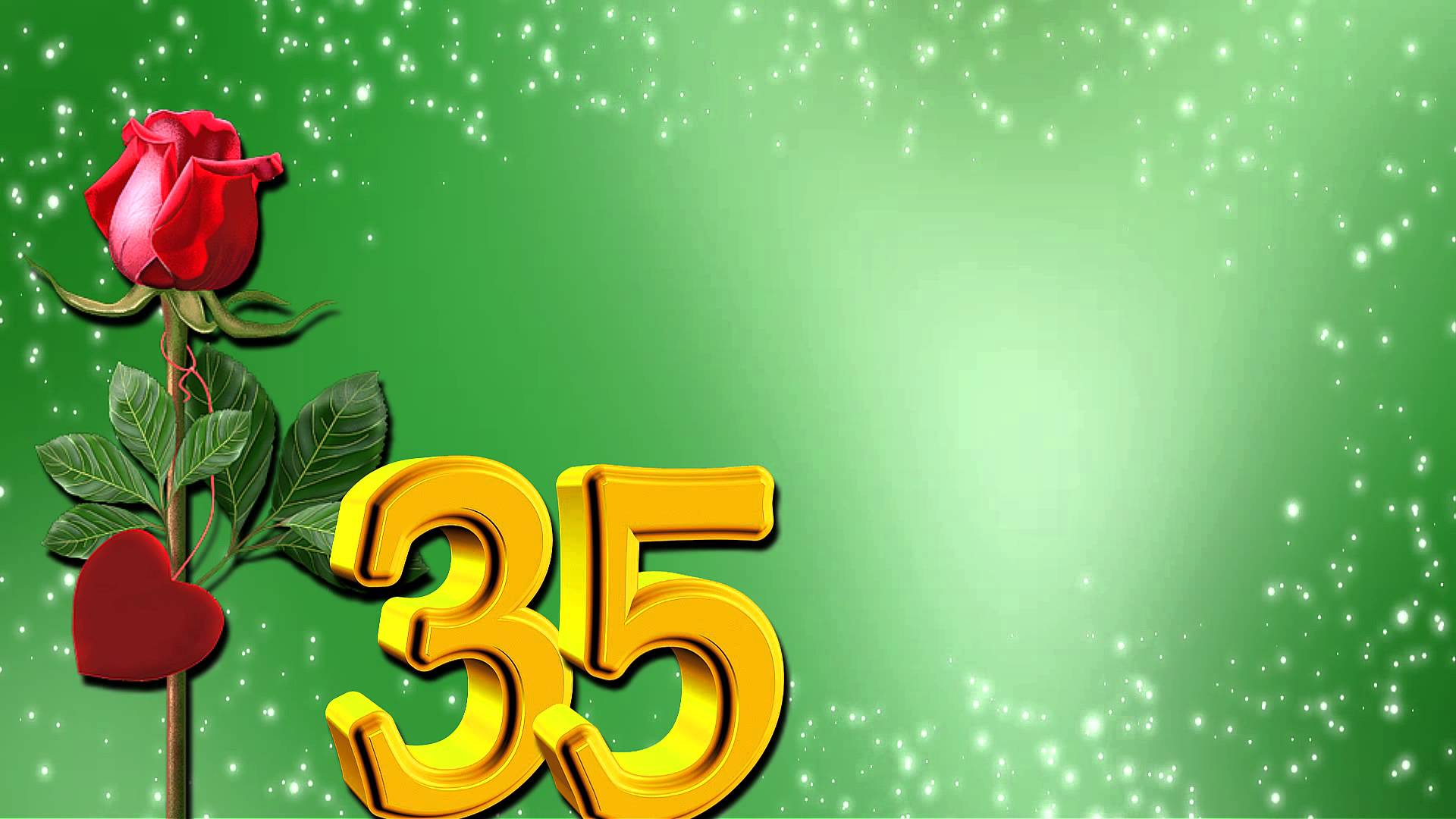 Пожелания на день рождения 35 лет. Открытки с юбилеем 35 лет анимационные. 