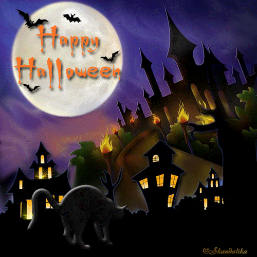 Оригинальные и страшные открытки на Хэллоуин скачать бесплатно.