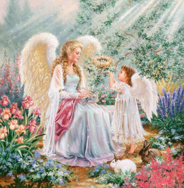 Разнообразные открытки с ангелами. Картинки с ангелами скачать бесплатно.