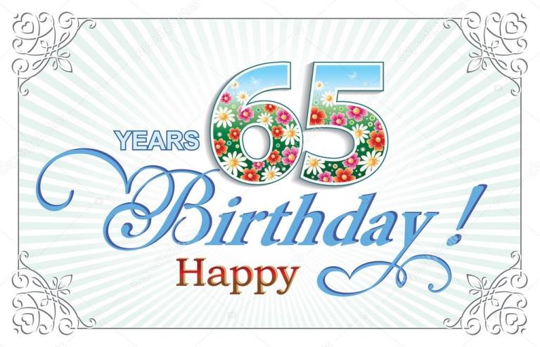 Юбилейные открытки с поздравлениями на 65 лет. Скачать бесплатно открытки с п...