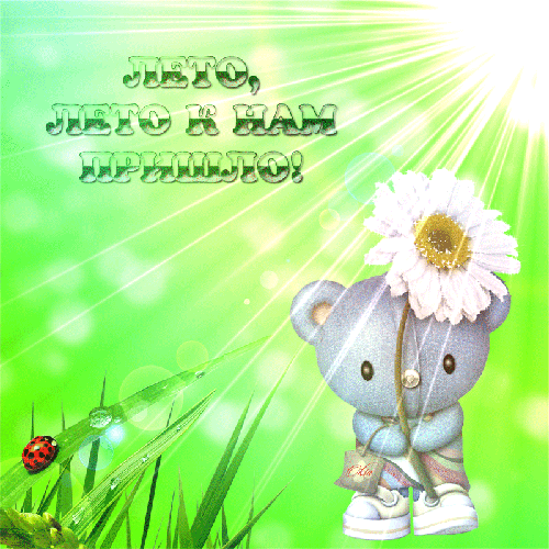 Открытки на тему осени скачать бесплатно. Анимационные открытки про лето.