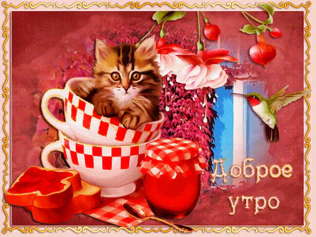 Открытка с пожеланиями доброго утра на каждый день скачать бесплатно 
