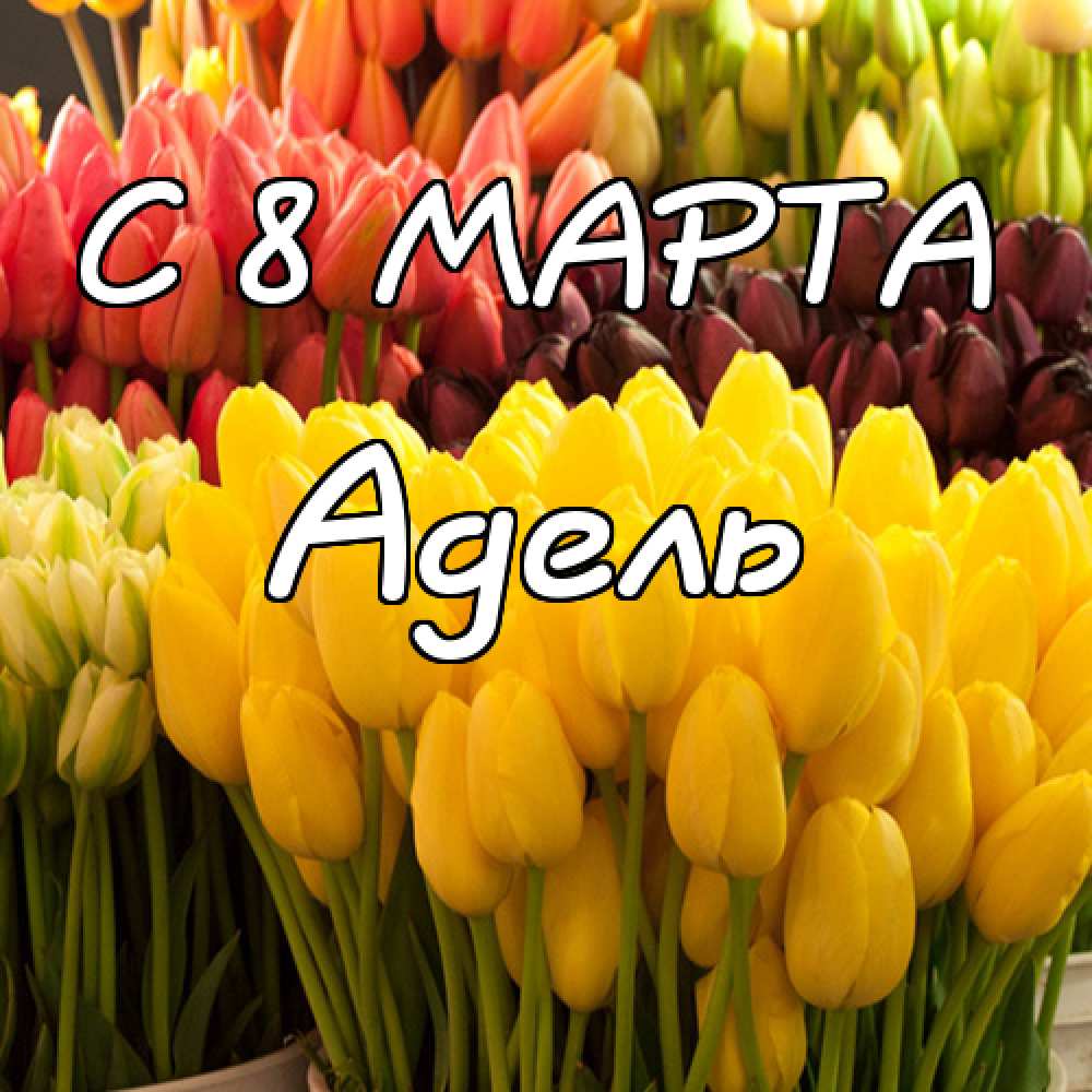 Открытки с женскими именами. Поздравительные открытки с именем Адель. Открытк...