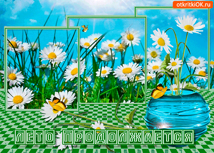 Открытки на тему осени скачать бесплатно. Анимационные открытки про лето.