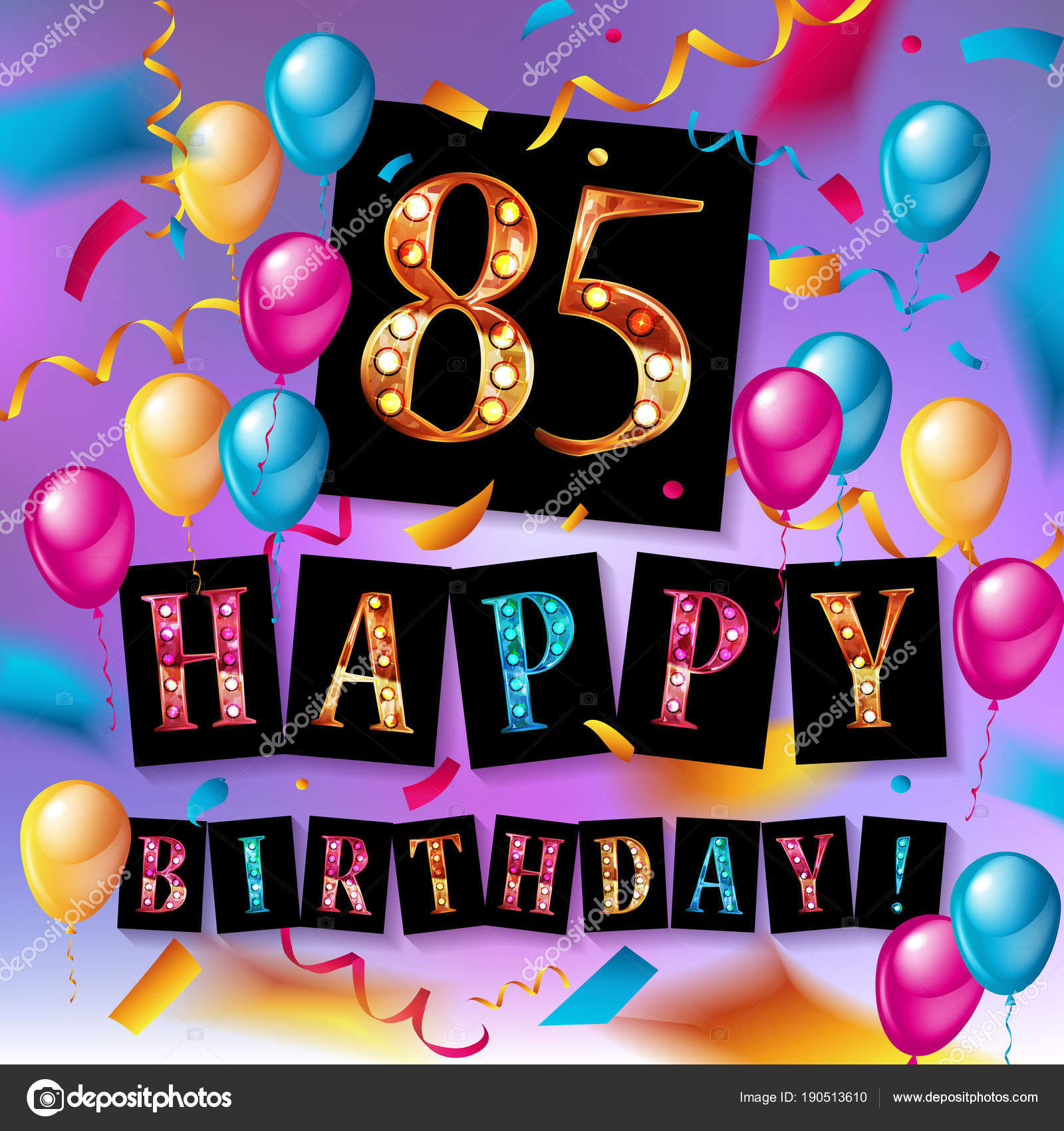 Открытки с юбилеем 85 лет. Поздравительные открытки на юбилей с цветами. 