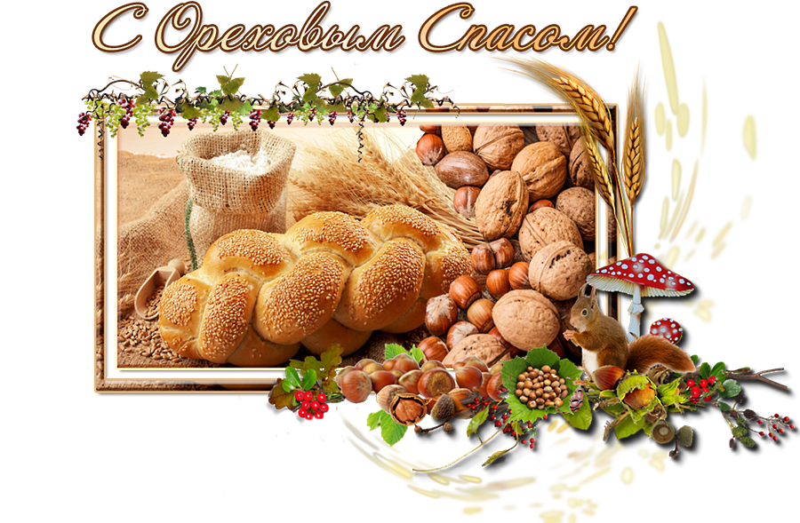 Оригинальные открытки с поздравлениями на Ореховый Спас скачать бесплатно.