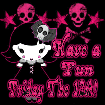 Разнообразные открытки на пятницу 13. Открытки с пятницей 13 скачать бесплатно.