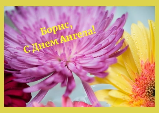 Открытки с днём рождения Борис. Красивые открытки с мужскими именами.