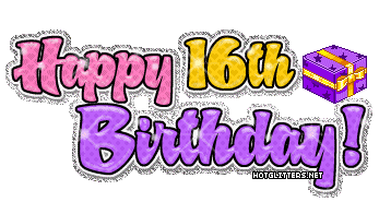 Позитивные открытки на шестнадцатилетие gif. Открытки с поздравлениями на 16 ...