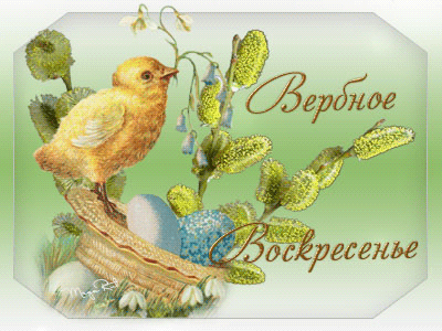 Поздравительные открытки с Вербным Воскресеньем скачать бесплатно.