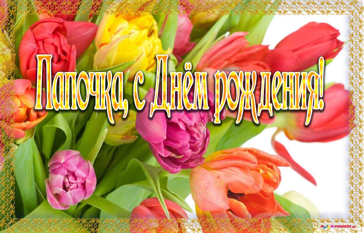 Поздравительные открытки с Днем Рождения папе скачать бесплатно.