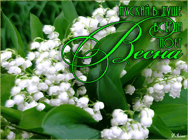 Красивые мерцающие открытки на весеннюю тематику. Скачать бесплатно открытки ...