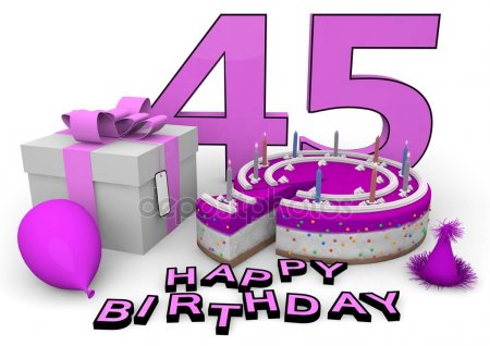 Открытки с пожеланиями на юбилей 45 лет gif. Картинки на юбилей 45 лет.