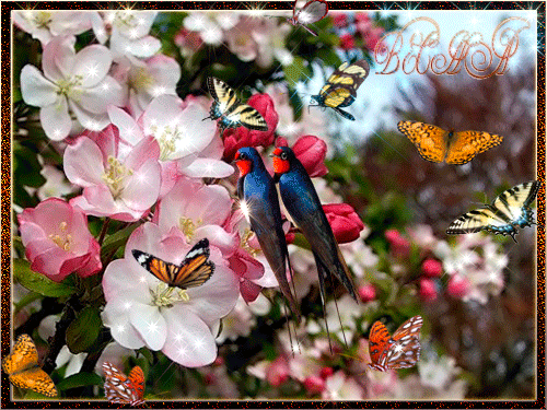 Красивые мерцающие открытки на весеннюю тематику. Скачать бесплатно открытки ...