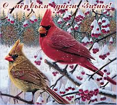 Мерцающие анимационные открытки с пожеланиями на первый день зимы