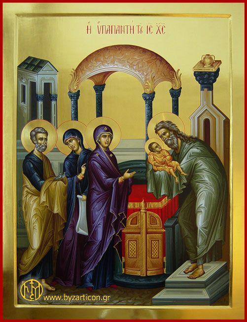 Анимационные открытки на Сретение Господне скачать бесплатно.