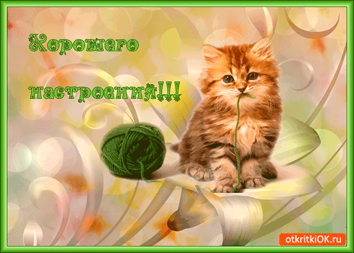 Позитивные открытки с пожеланиями хорошего настроения скачать бесплатно.