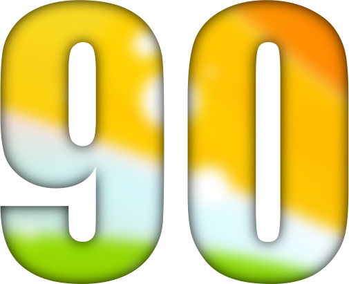 Открытки с юбилеем 90 лет. Анимационные картинки на 90 лет.  