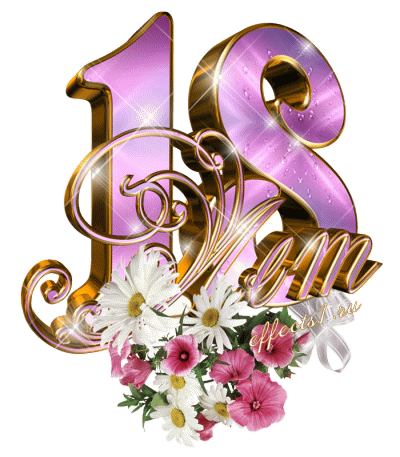 Открытки с пожеланиями на 18 лет gif. Отличного дня рождения 18 лет открытки....