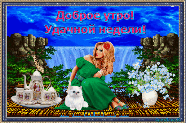 Забавные открытки с пожеланиями удачной недели. Открытки удачной недели скача...