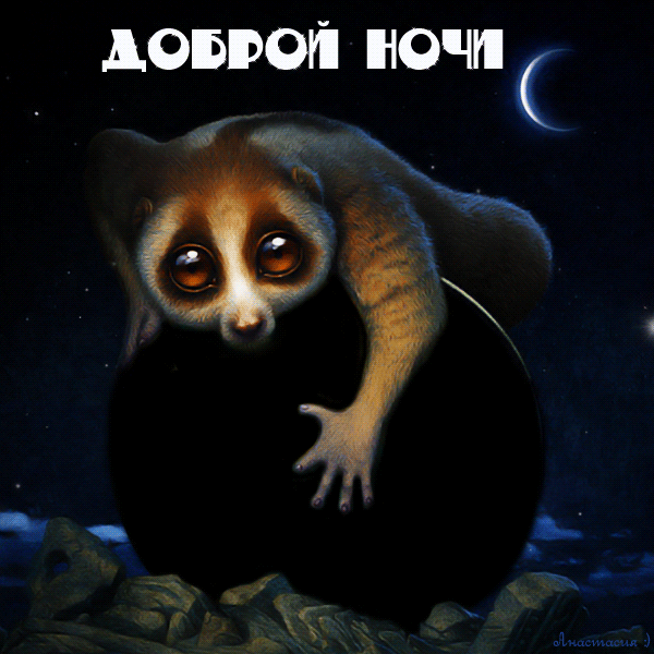 Gif анимации открыток спокойной ночи. Открытки с пожеланиями на ночь.