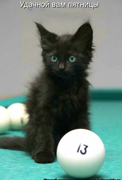 Разнообразные открытки на пятницу 13. Открытки с пятницей 13 скачать бесплатно.