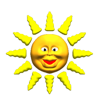 Позитивные открытки с солнышком. Анимацонные картинки с изображением солнца.