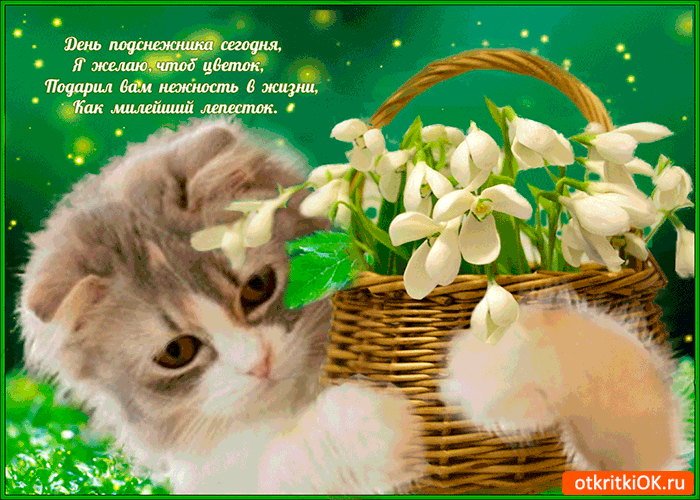 Красивые мерцающие открытки на весеннюю тематику. Скачать бесплатно открытки с весной.