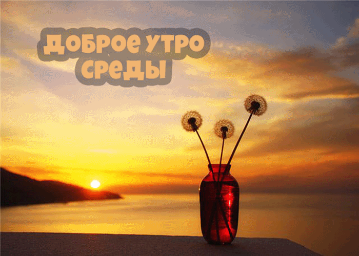 Открытки с пожеланиями отличной среды. Красивые открытки на среду.