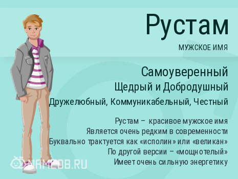 Поздравительные открытки с именем Рустам. Открытки с мужскими именами. С днём...