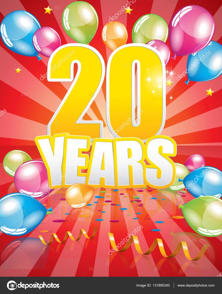 Красивые открытки ко дню рождения 20 лет анимациями. Скачать открытки на день...