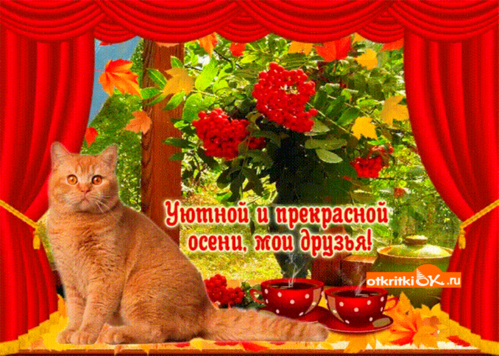 Оригинальные открытки с изображением осени. Открытки осень скачать бесплатно.